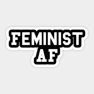 Feminist AF Female Empowerment Feminism Sticker